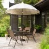 2.7m Recycled Polyester Cream Carousel Parasol
