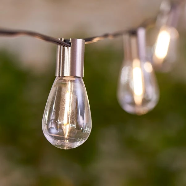 Brushed Silver 10L Retro String Lights 1.8m 3 Brushed Silver 10L Retro String Lights 1.8m - Image 3
