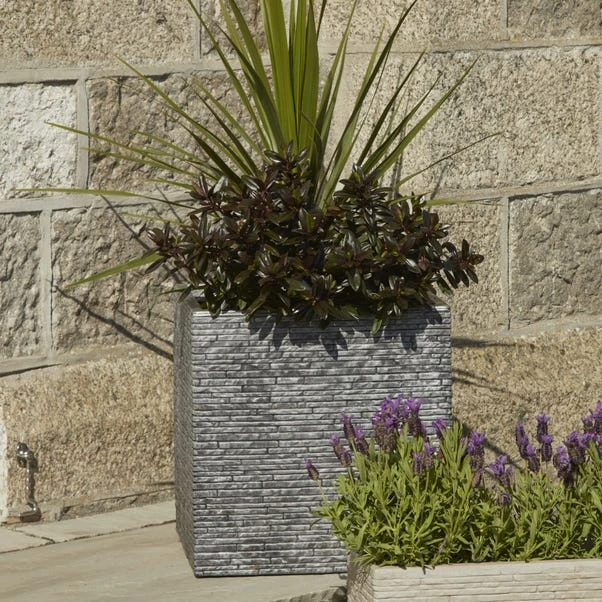 Large 38cm Square Slate Planter 3 Large 38cm Square Slate Planter - Image 3