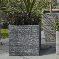 Large 38cm Square Slate Planter 7 Large 38cm Square Slate Planter -Tower Garden Outlet Store 30804438 alt03