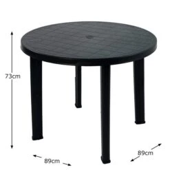 Revello Round Table Anthracite 5 Revello Round Table Anthracite -Tower Garden Outlet Store 30824648 alt02