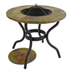 Bayfield Firepit 89cm Table With 4 Ascot Chairs Set -Tower Garden Outlet Store 30826728 alt07