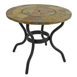 Bayfield Firepit 89cm Table With 4 Ascot Chairs Set -Tower Garden Outlet Store 30826728 alt08