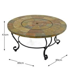Bayfield Coffee Table Firepit 89cm -Tower Garden Outlet Store 30826765 alt05
