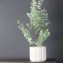 Cream Speckle Wide Ribbed Plant Pot -Tower Garden Outlet Store 30829985 alt01