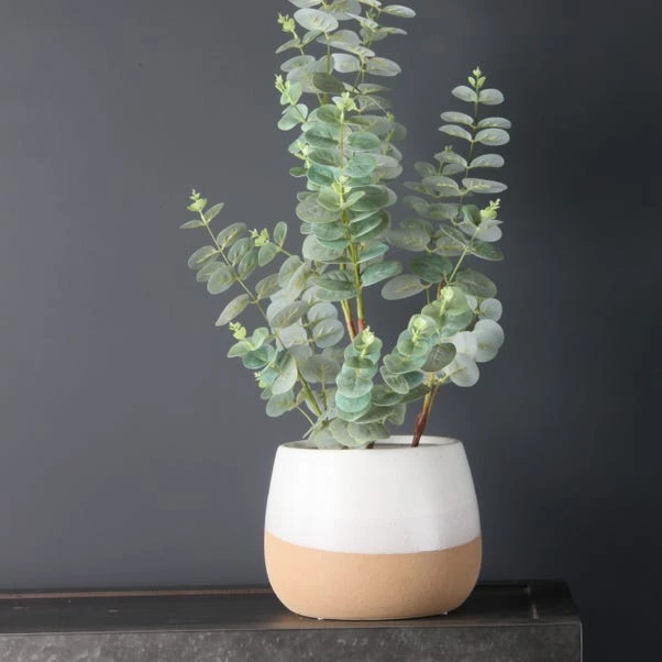Two Tone Curved Plant Pot 2 Two Tone Curved Plant Pot - Image 2
