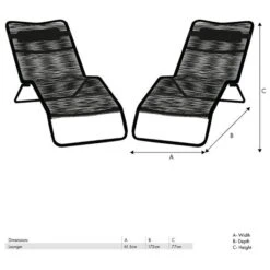 Set Of 2 Rio Rattan Sun Loungers -Tower Garden Outlet Store 30845574 alt04