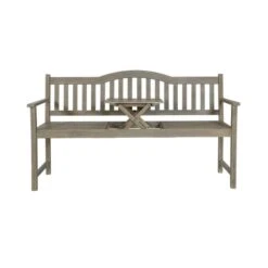 Richmond Acacia Wood Bench With Pop Up Table -Tower Garden Outlet Store 30845589 alt02