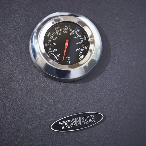 Tower Ignite Duo XL Charcoal BBQ, Black Steel 5 Tower Ignite Duo XL Charcoal BBQ, Black Steel - Image 5