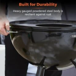 Tower Sphere Charcoal Pit 'n' Grill, Black Steel -Tower Garden Outlet Store 30849199 alt06