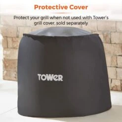 Tower Sphere Charcoal Pit 'n' Grill, Black Steel -Tower Garden Outlet Store 30849199 alt07