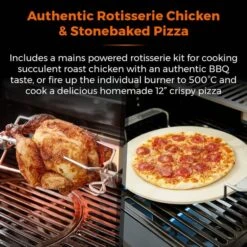 Tower Stealth Pro Six Burner Gas BBQ, Black Steel -Tower Garden Outlet Store 30849201 alt04