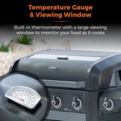 Tower Stealth Pro Six Burner Gas BBQ, Black Steel -Tower Garden Outlet Store 30849201 alt06