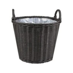 Polyrattan Lined Basket Plant Pot -Tower Garden Outlet Store 30849595 alt01