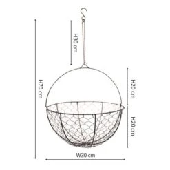 Netted Wire Hanging Basket -Tower Garden Outlet Store 30849601 alt03