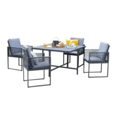 Sheringham Rope 4 Seater Cube Dining Set -Tower Garden Outlet Store 30854675 alt07