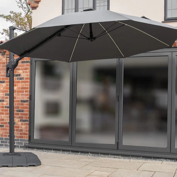 One Box 3m Round Parasol With Water Base 5 One Box 3m Round Parasol With Water Base - Image 5