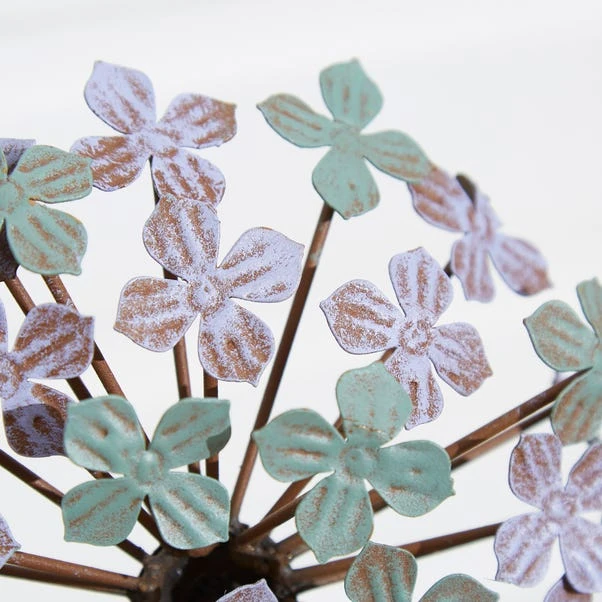 Multicoloured Iron Hydrangea Stake 2 Multicoloured Iron Hydrangea Stake - Image 2