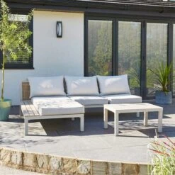 Compact Natural Corner Sofa Lounger Set -Tower Garden Outlet Store 30867361 alt01