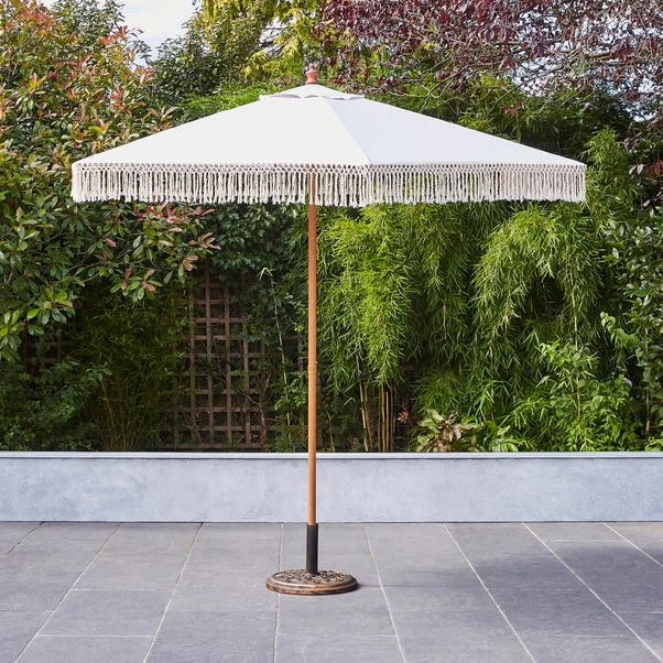 2.7m Macrame Parasol 2 2.7m Macrame Parasol - Image 2