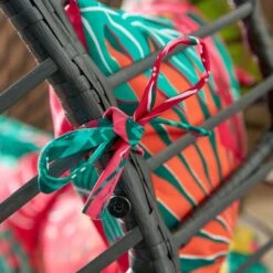 Black Egg Chair With Tropical Cushion -Tower Garden Outlet Store 30867482 alt03