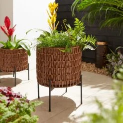 Amazonia Rattan Plant Stand -Tower Garden Outlet Store 30867525
