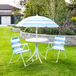 Childrens Blue Striped Patio Set -Tower Garden Outlet Store 30870393 alt01