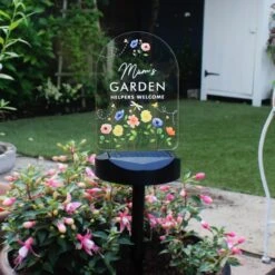 Personalised Flower Garden Outdoor Solar LED Light -Tower Garden Outlet Store 30878360 alt02