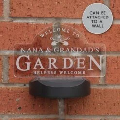 Personalised Garden Sign Outdoor Solar LED Light -Tower Garden Outlet Store 30878361 alt06