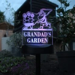 Personalised Gnome Garden Outdoor Solar LED Light -Tower Garden Outlet Store 30878362 alt02