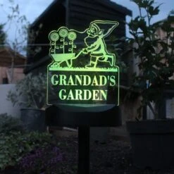 Personalised Gnome Garden Outdoor Solar LED Light -Tower Garden Outlet Store 30878362 alt04