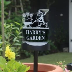 Personalised Gnome Garden Outdoor Solar LED Light -Tower Garden Outlet Store 30878362 alt05