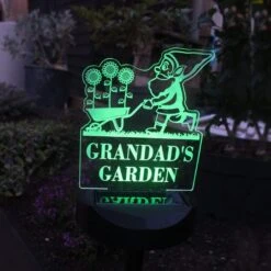 Personalised Gnome Garden Outdoor Solar LED Light -Tower Garden Outlet Store 30878362 alt07