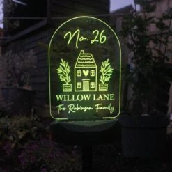 Personalised Home Outdoor Solar LED Light -Tower Garden Outlet Store 30878363 alt02