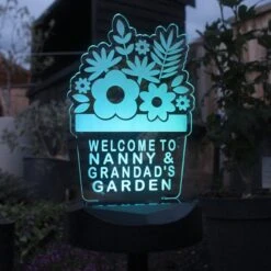 Personalised Plant Pot Outdoor Solar LED Light -Tower Garden Outlet Store 30878364 alt03