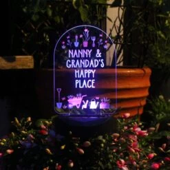 Personalised Vegetable Patch Outdoor Solar LED Light -Tower Garden Outlet Store 30878365 alt09