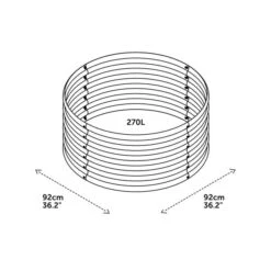 VegTrug VegTub Modular Metal Raised Bed Kit -Tower Garden Outlet Store 30890329 alt03