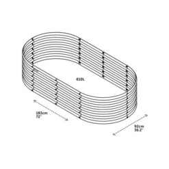 VegTrug VegTub Modular Metal Raised Bed Kit -Tower Garden Outlet Store 30890329 alt04