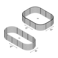 VegTrug VegTub Modular Metal Raised Bed Kit -Tower Garden Outlet Store 30890329 alt05