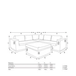 Tuscany Corner Garden Sofa Set -Tower Garden Outlet Store 30893673 alt06