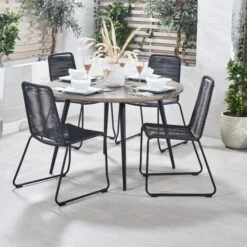 Pang 4 Seater Garden Dining Set -Tower Garden Outlet Store 30893680