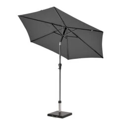 Riva 2.5m Round Parasol With Rome Polished Black Granite Base -Tower Garden Outlet Store 30893685 alt01