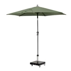 Riva 2.5m Round Parasol With Rome Polished Black Granite Wheeled Parasol Base -Tower Garden Outlet Store 30893687 alt01