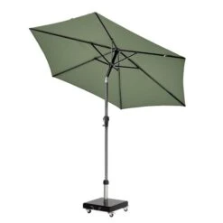 Riva 2.5m Round Parasol With Rome Polished Black Granite Wheeled Parasol Base -Tower Garden Outlet Store 30893687 alt02