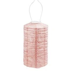 Fallen Fruits Cylinder Paisley Solar Lantern
