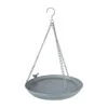 Fallen Fruits Grey Metal Hanging Bird Bath