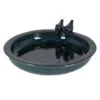 Fallen Fruits Petrol Ceramic Round Bird Bath