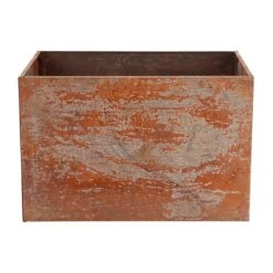 Fallen Fruits Low Rectangular Rust Planter -Tower Garden Outlet Store 30900101 alt02