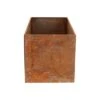 Fallen Fruits Low Rectangular Rust Planter