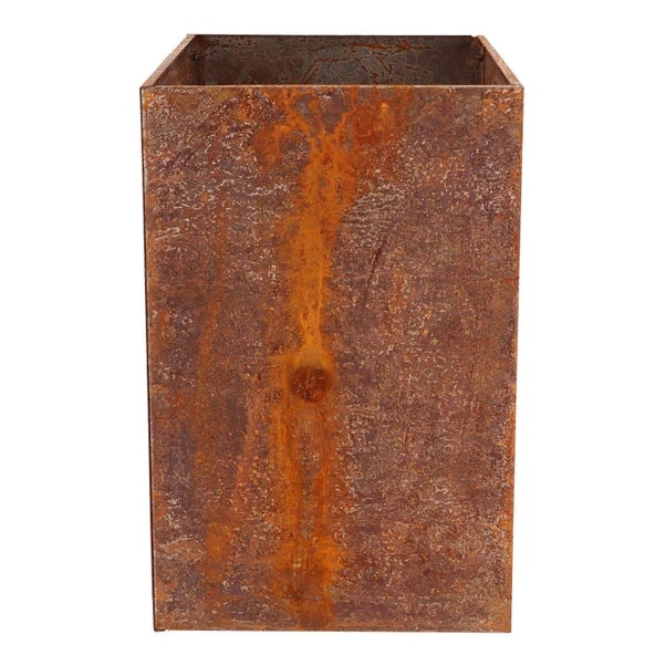 Fallen Fruits High Rectangular Rust Planter 1 Fallen Fruits High Rectangular Rust Planter